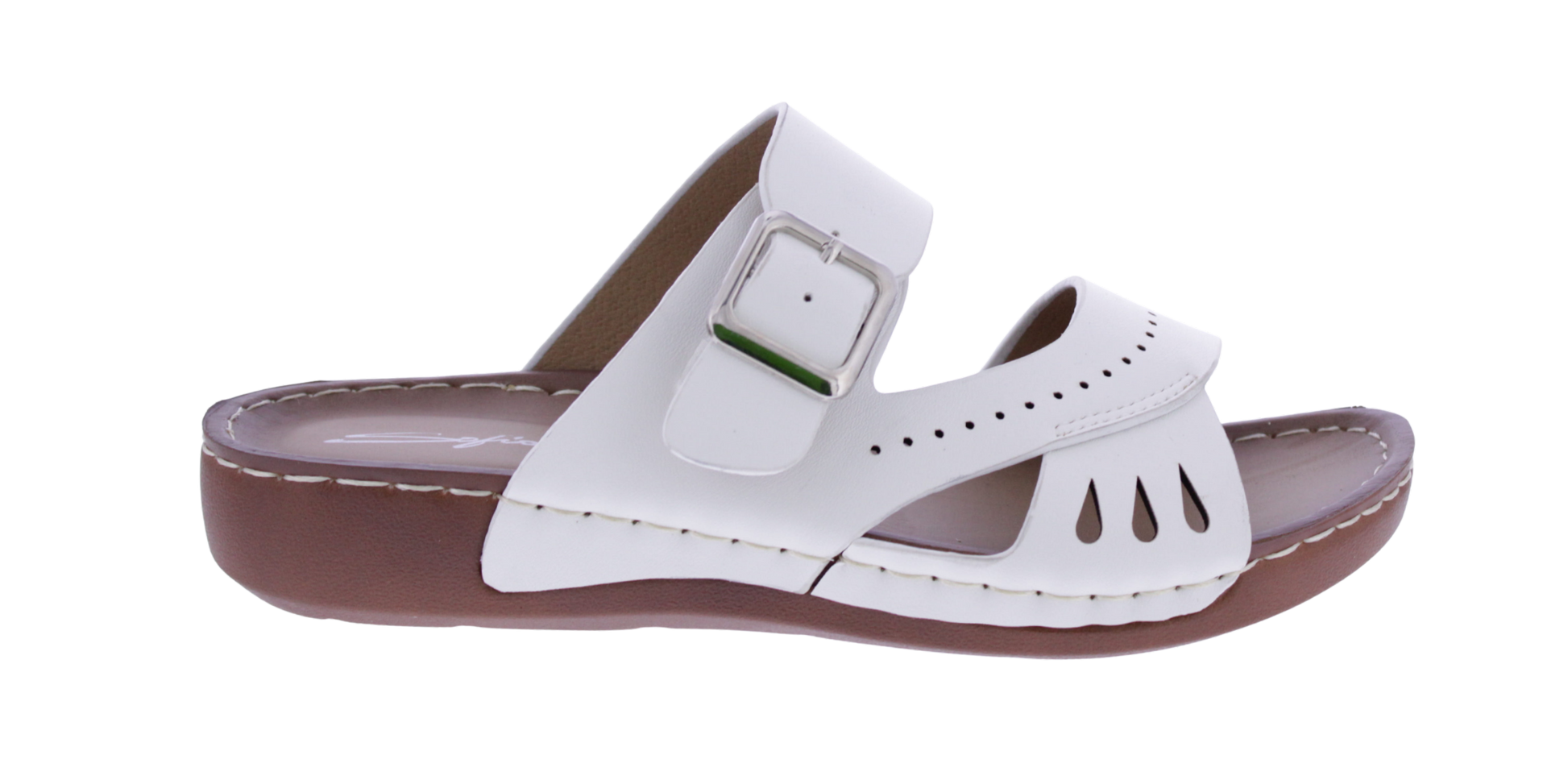 Women Faux Leather Slip on Sandal