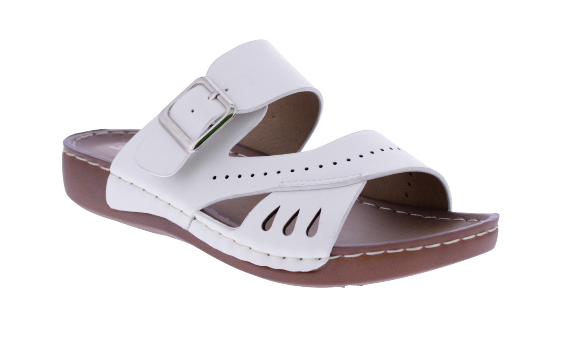Women Faux Leather Slip on Sandal