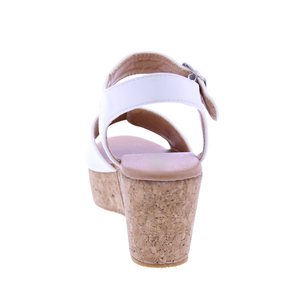 Sandalia Mujer Plataforma Piel Sintética Cierre Hebilla