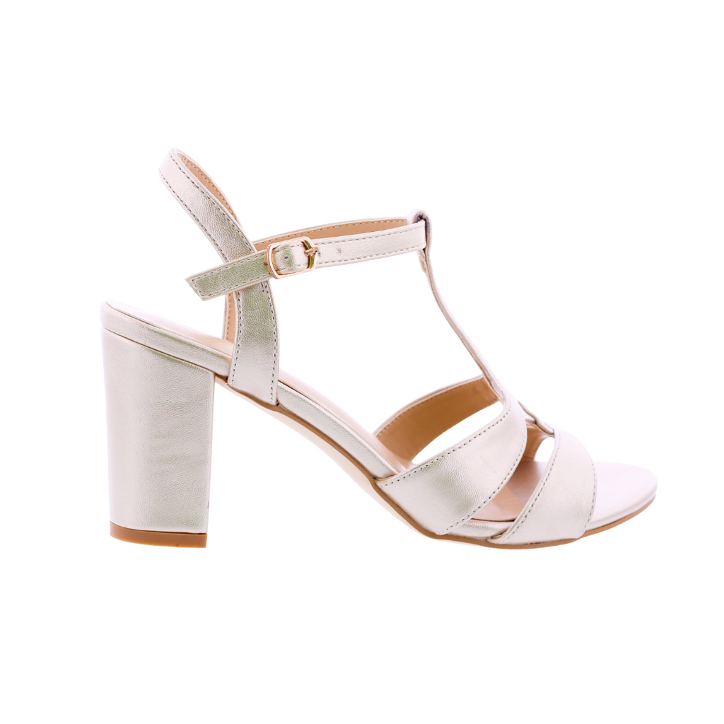 Women High Heel T-strap Sandal
