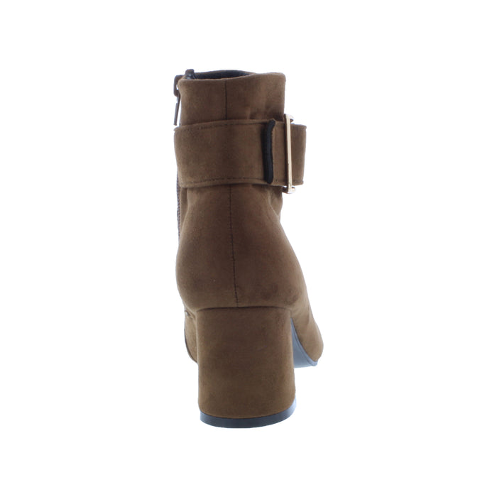 Women Fabric Boot with Decorative Belt