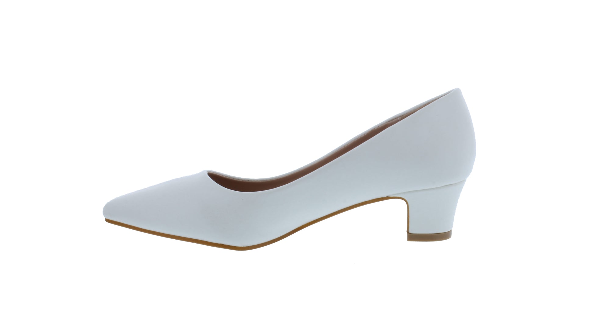 Women Faux Leather Low Heel Pump