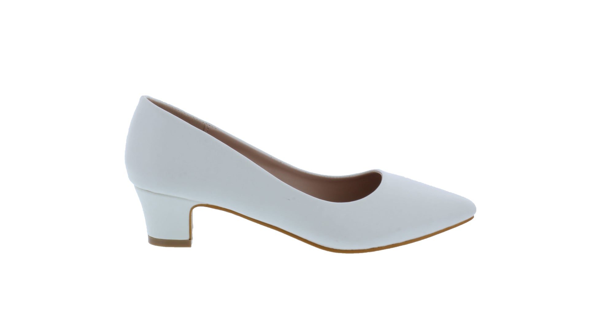 Women Faux Leather Low Heel Pump