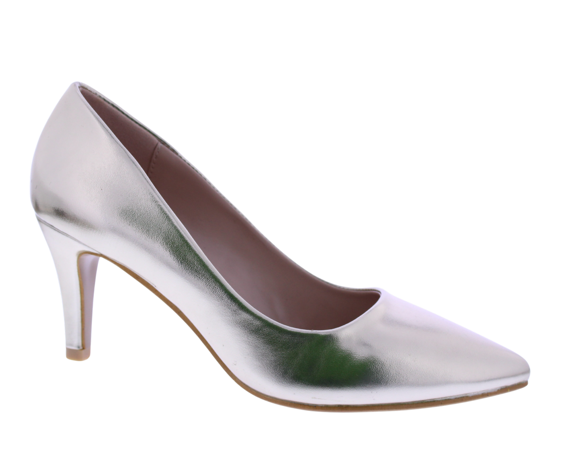 Zapato Tacón Alto Mujer 3” Cuero Sintético