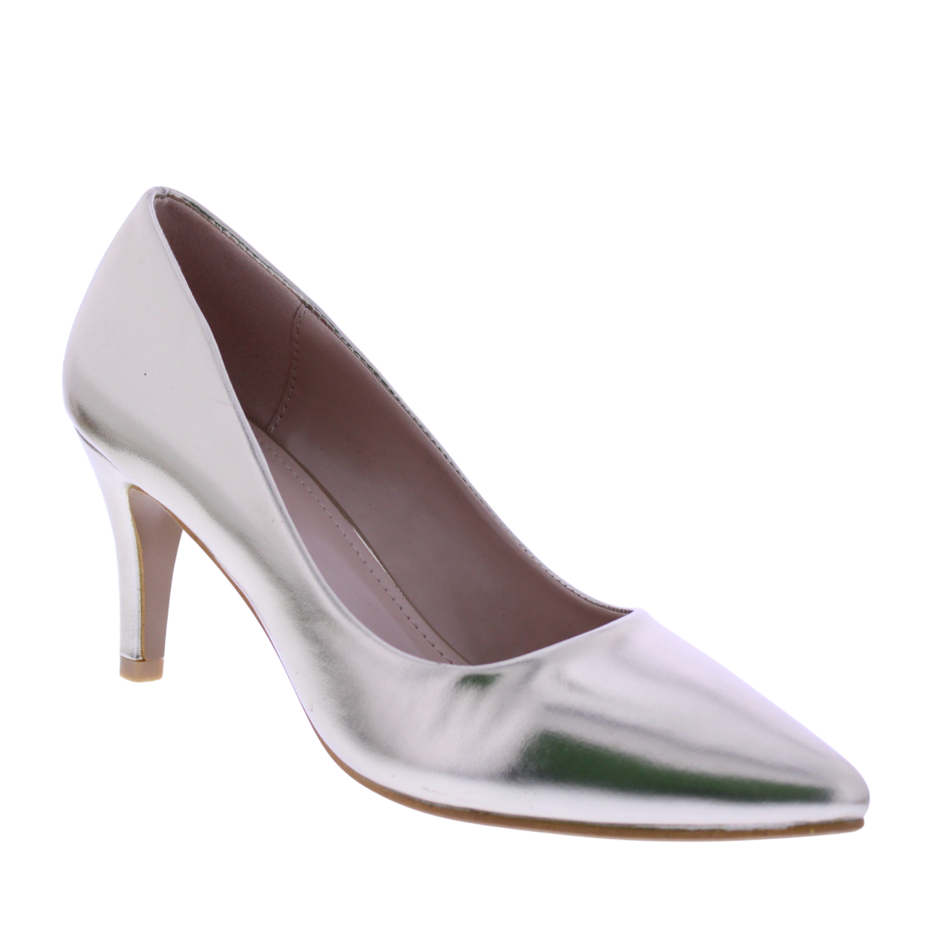 Zapato Tacón Alto Mujer 3” Cuero Sintético