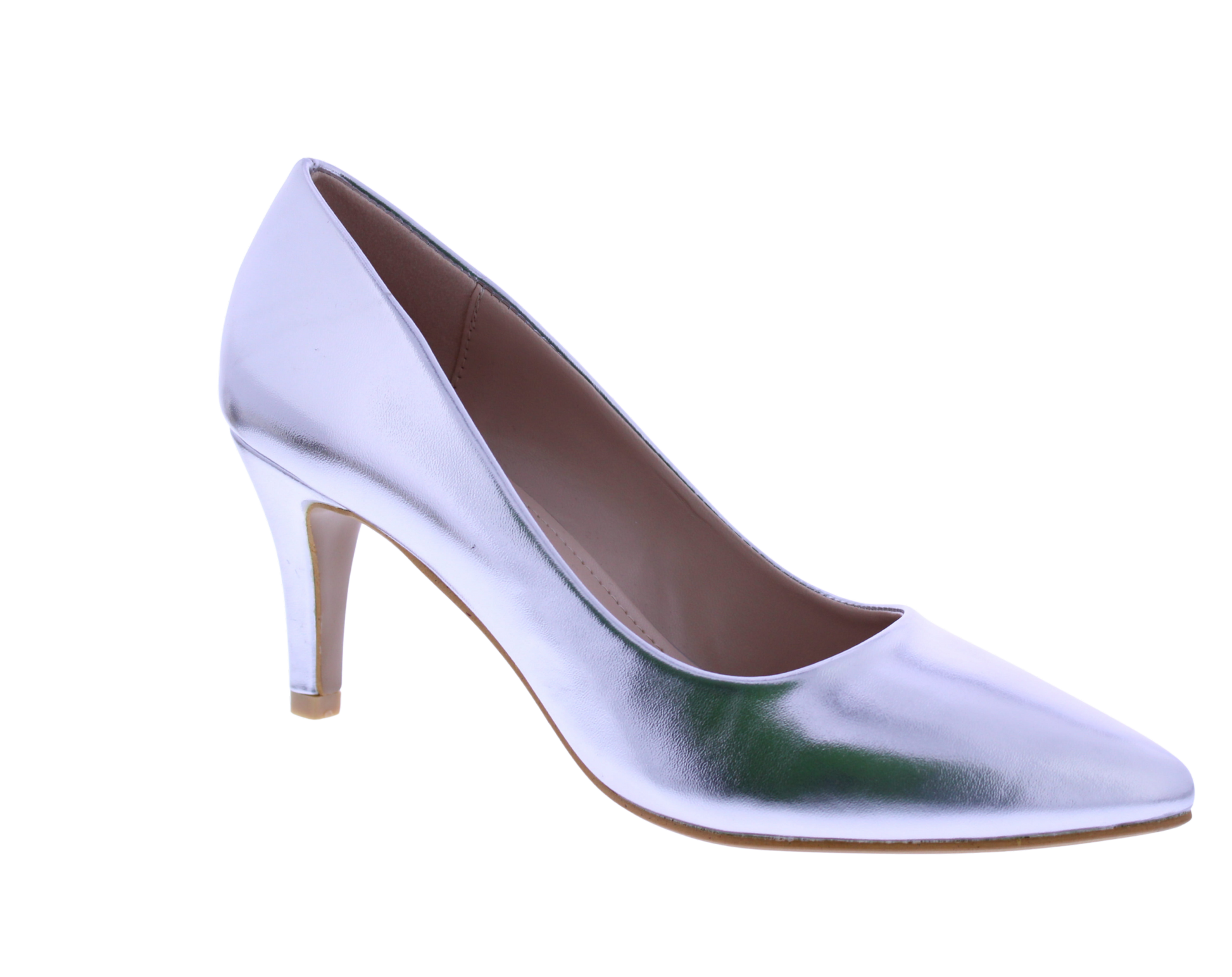 Zapato Tacón Alto Mujer 3” Cuero Sintético