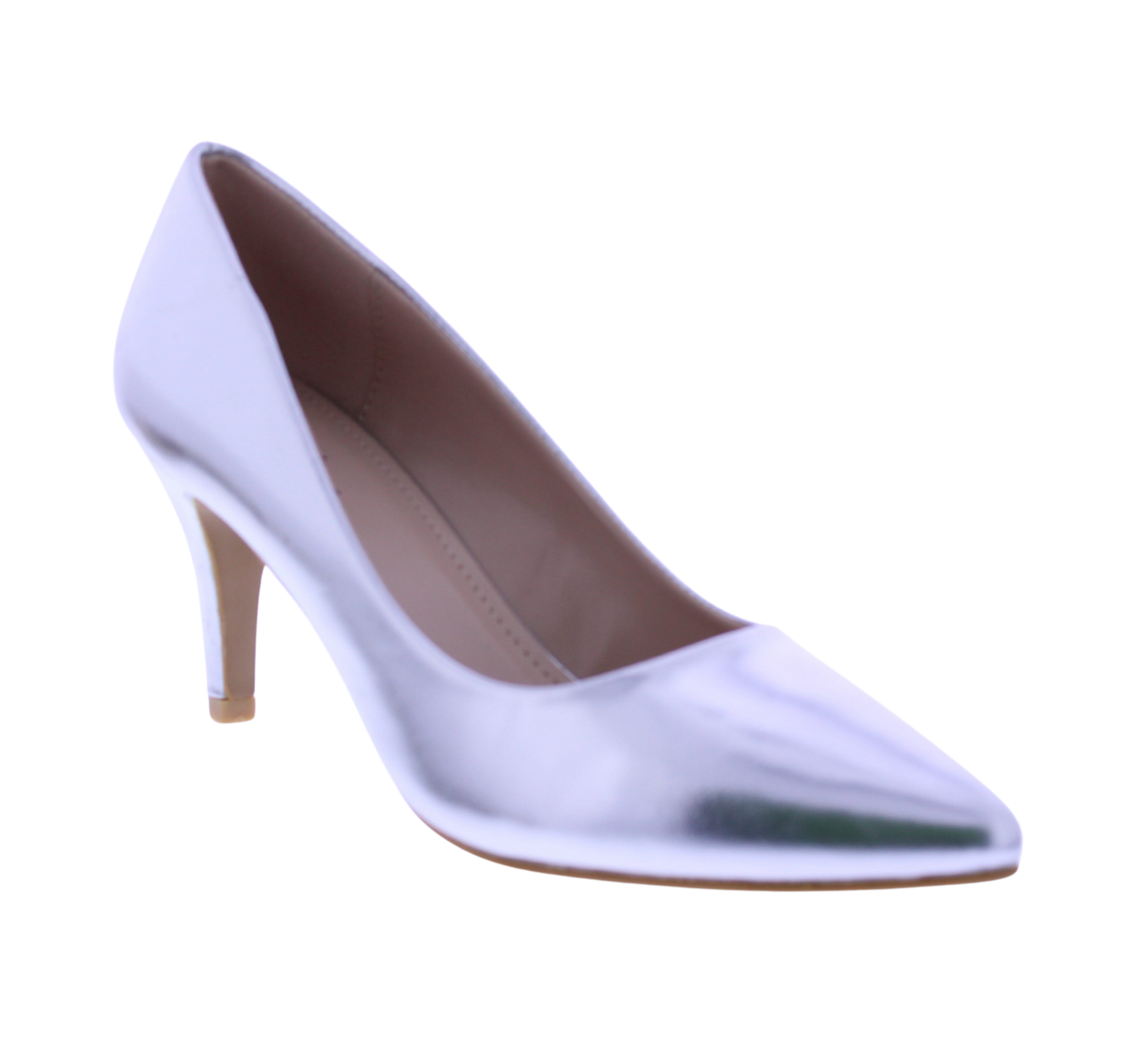 Zapato Tacón Alto Mujer 3” Cuero Sintético