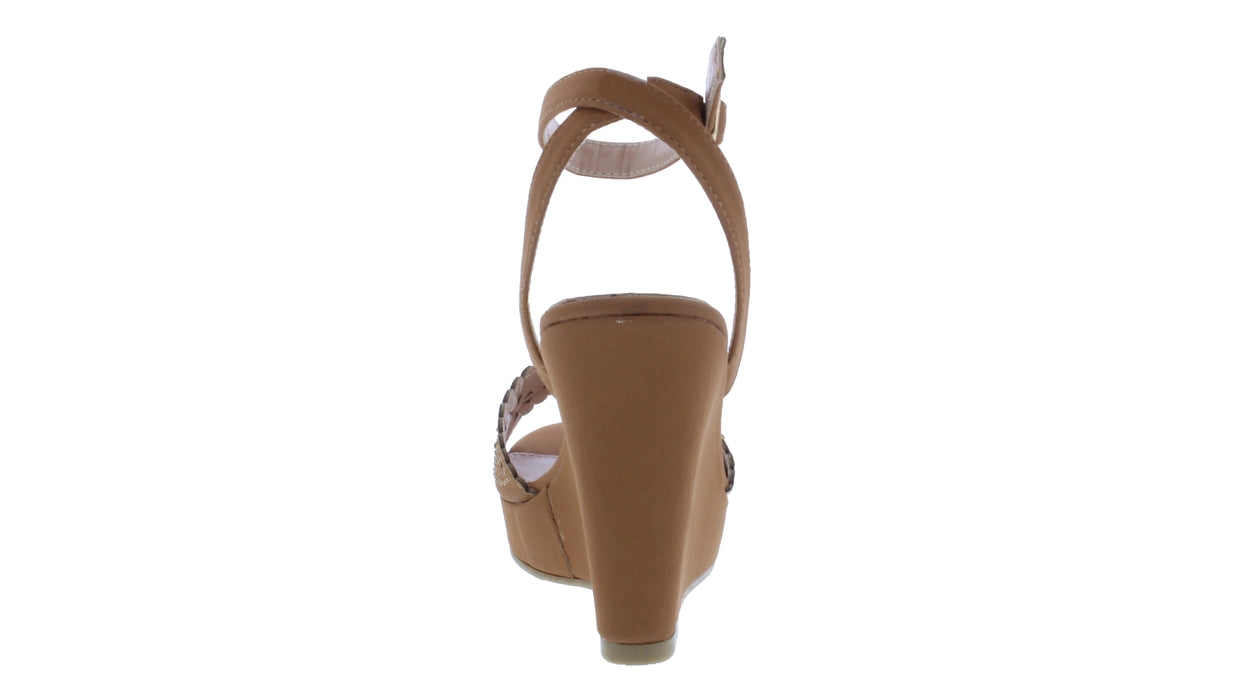 4" Women Platform Sandal with Buckle Closure