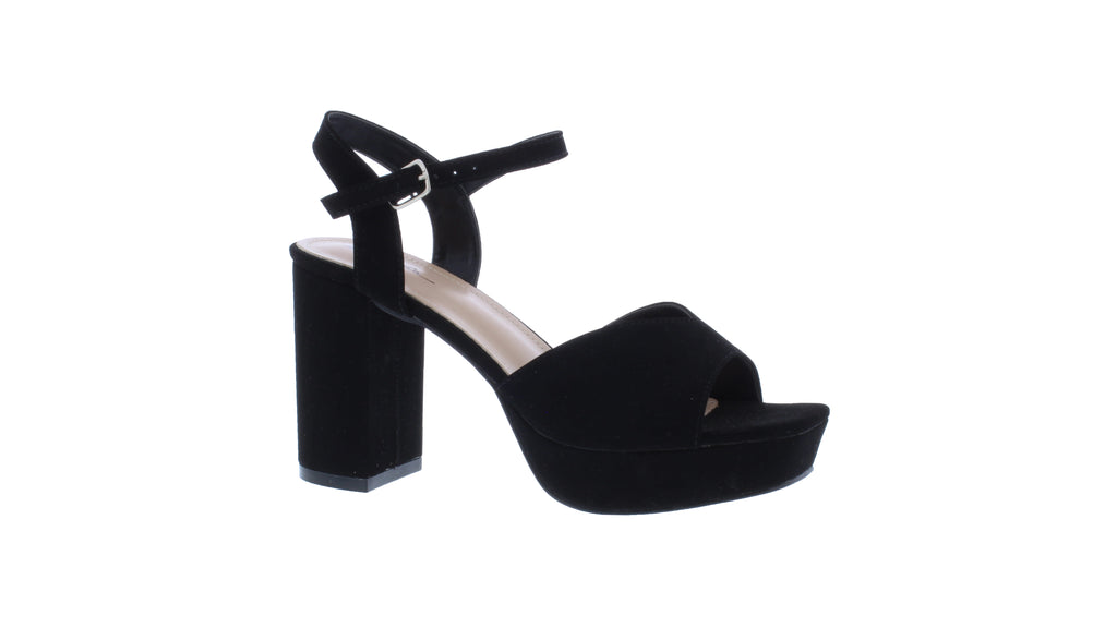 4" Women Suede High Heel Platform Sandal