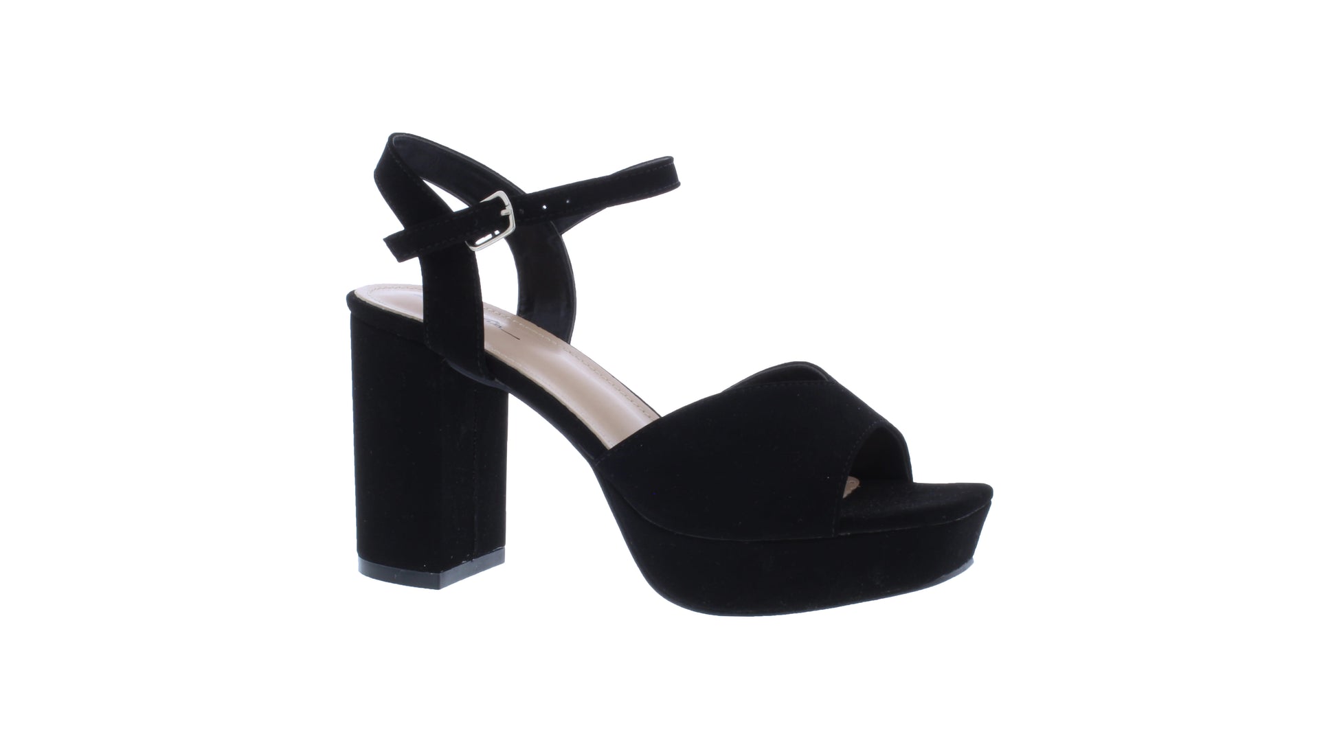 4" Women Suede High Heel Platform Sandal