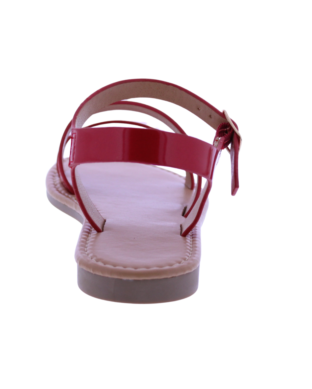 Women Asymmetrical Patent Sandal