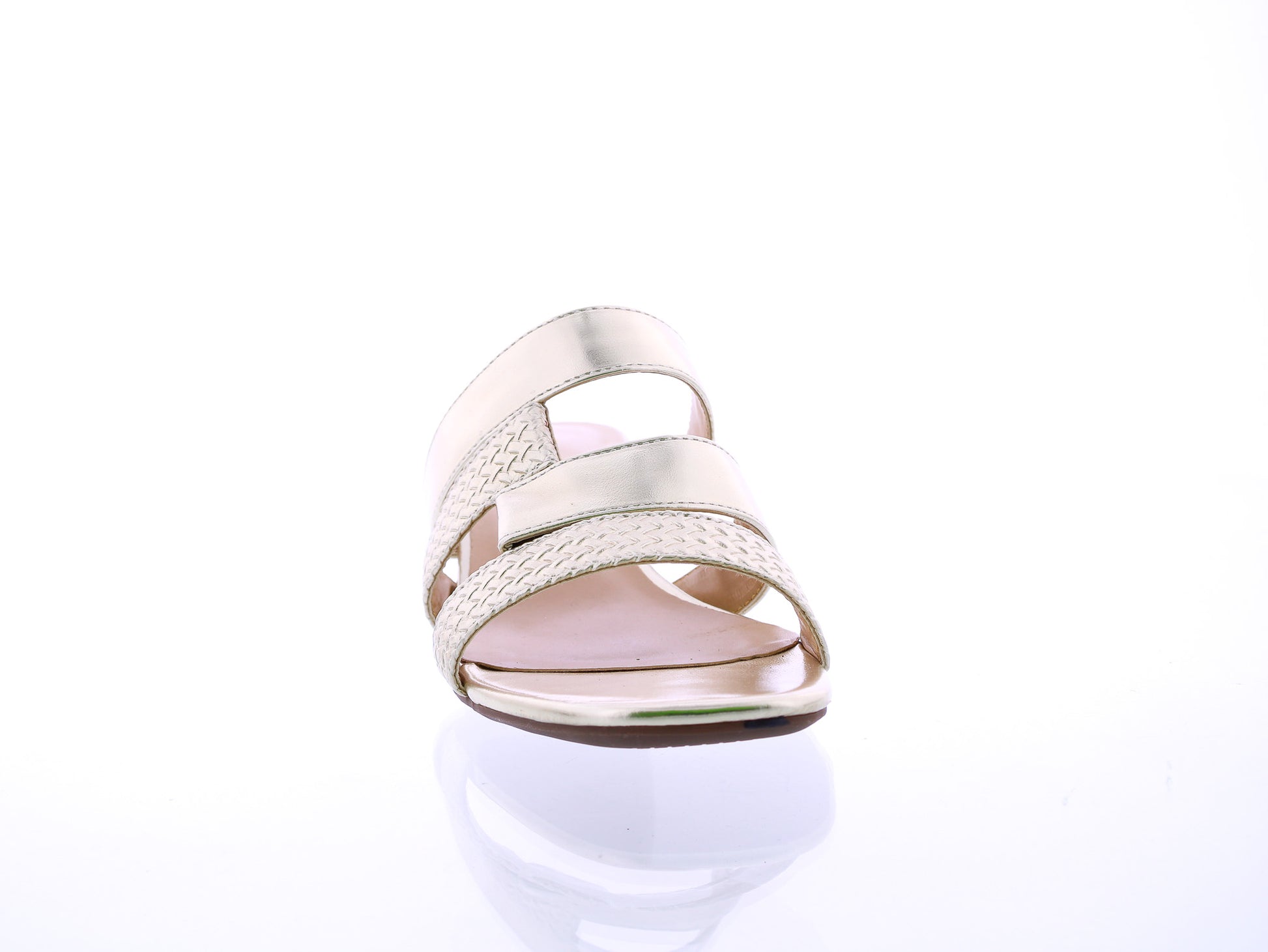 Women Mix Material Heel Slide
