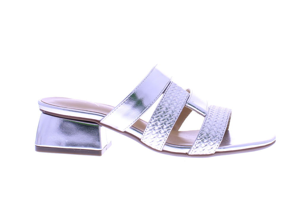 Women Mix Material Heel Slide