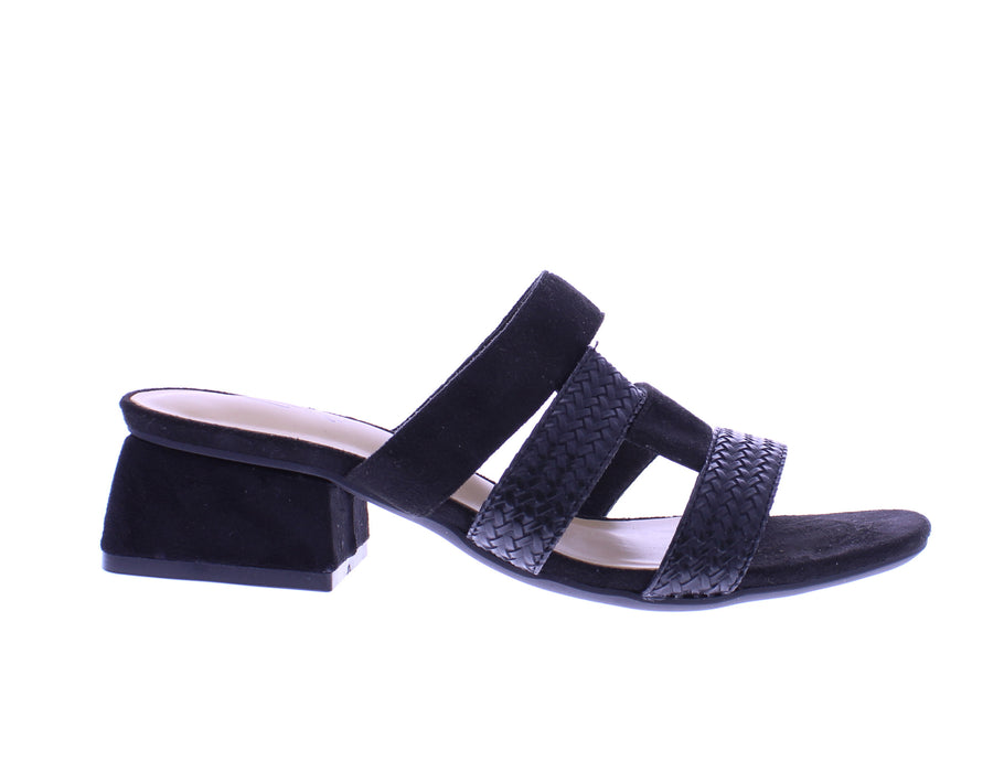 Women Mix Material Heel Slide