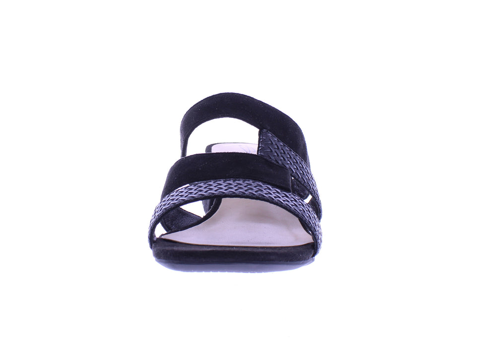 Women Mix Material Heel Slide