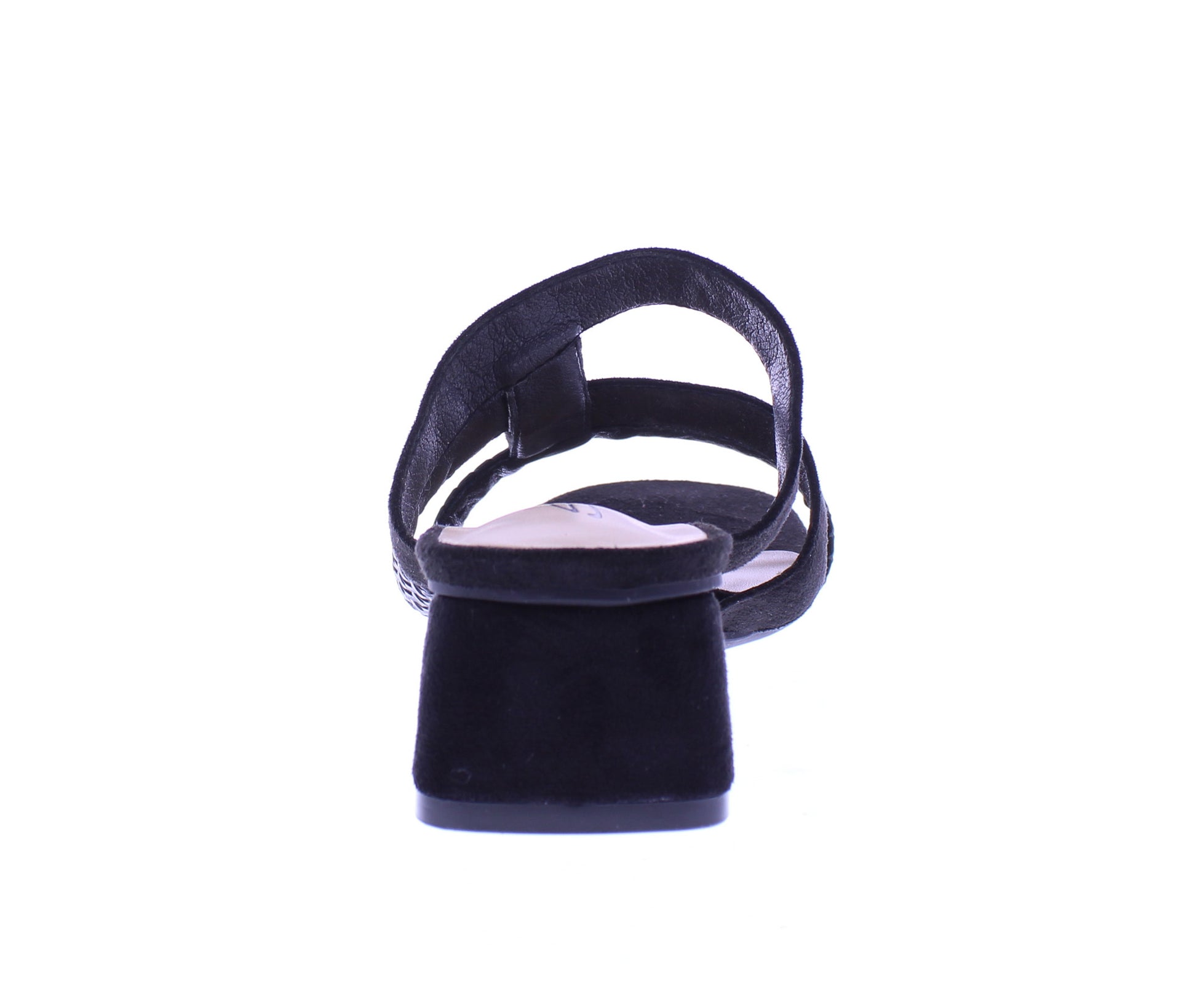 Women Mix Material Heel Slide