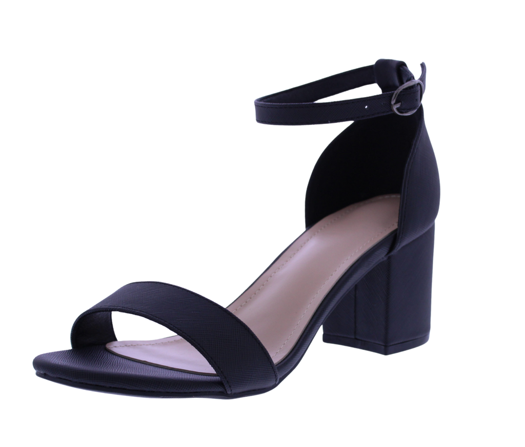 Women Textured Block Heel Sandal