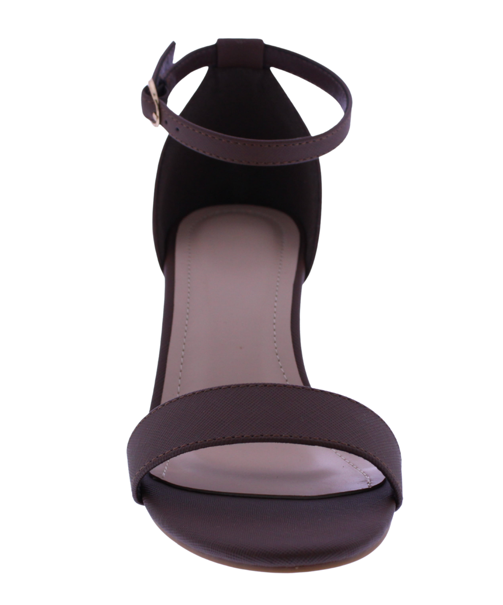 Women Textured Block Heel Sandal