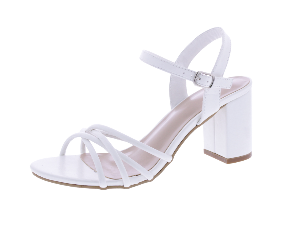 Women Crisscross Block Heel Sandal