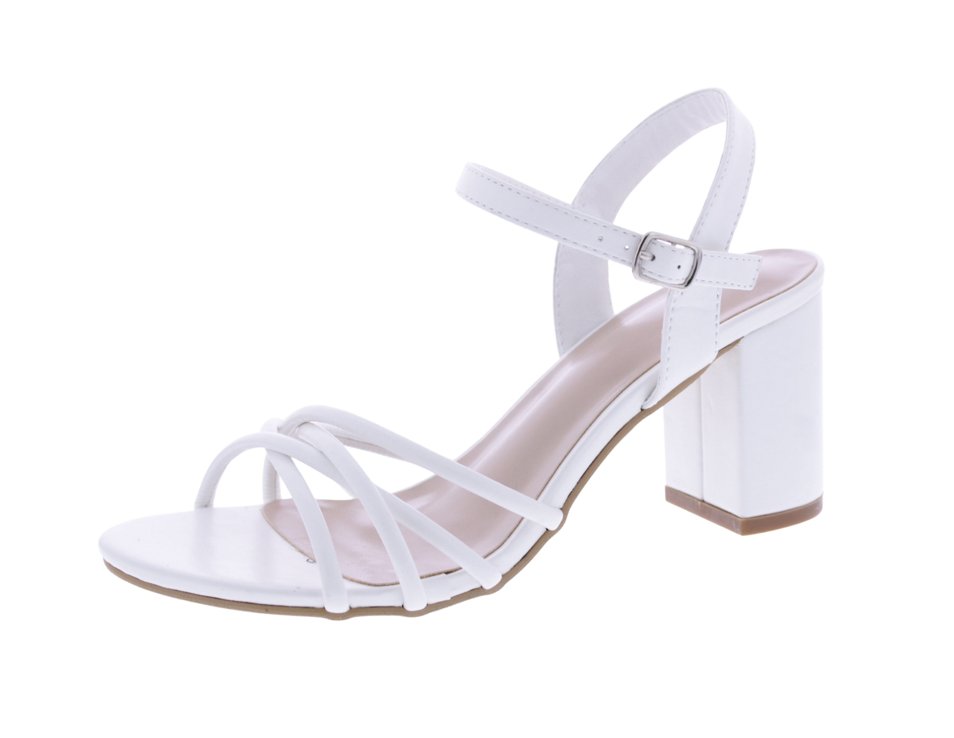 Women Crisscross Block Heel Sandal