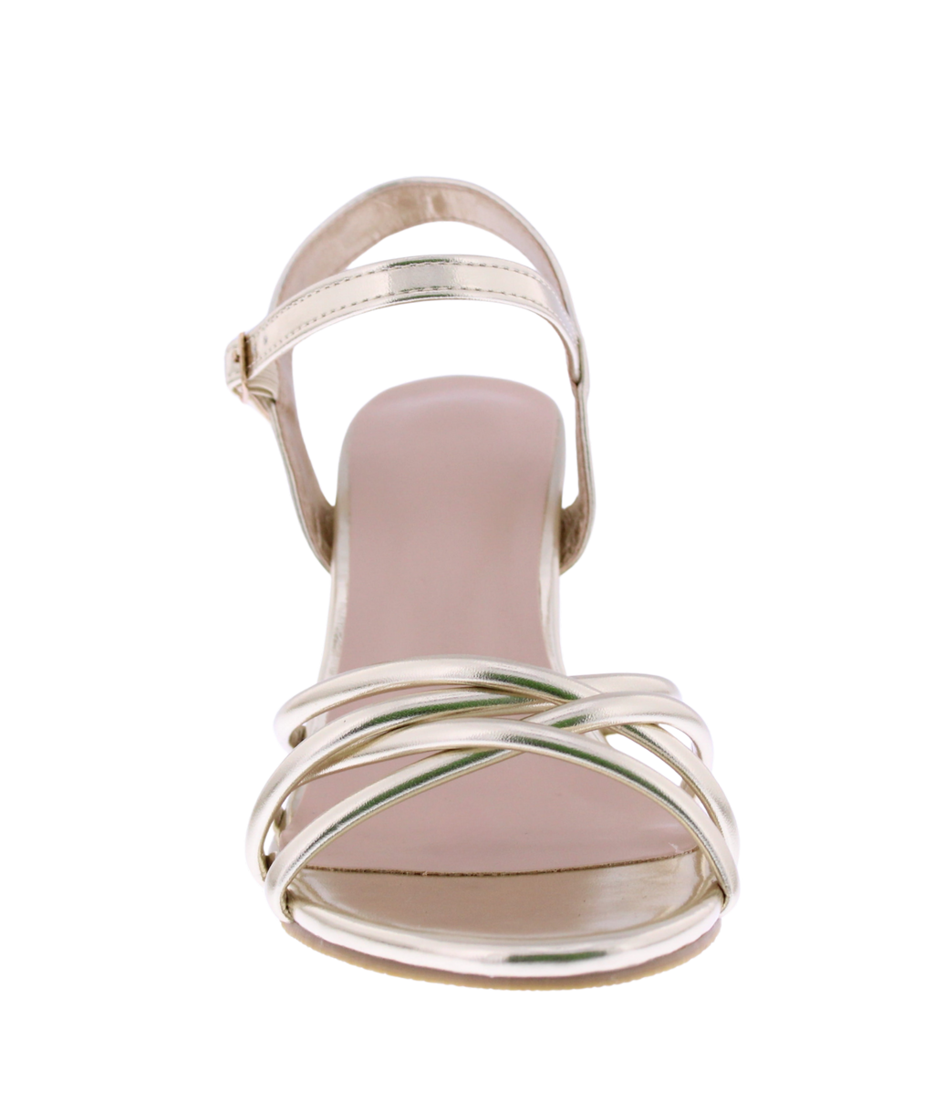 Women Crisscross Block Heel Sandal