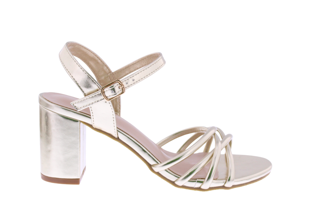 Women Crisscross Block Heel Sandal