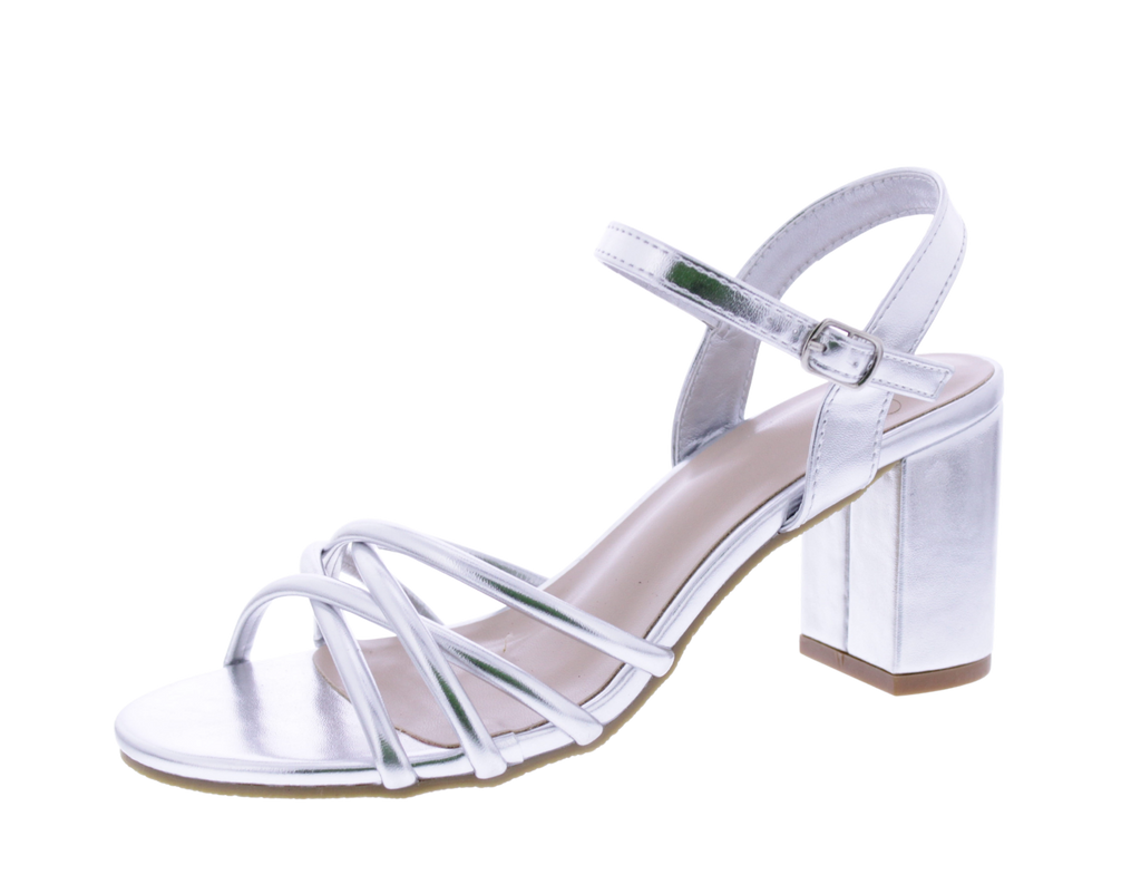 Women Crisscross Block Heel Sandal
