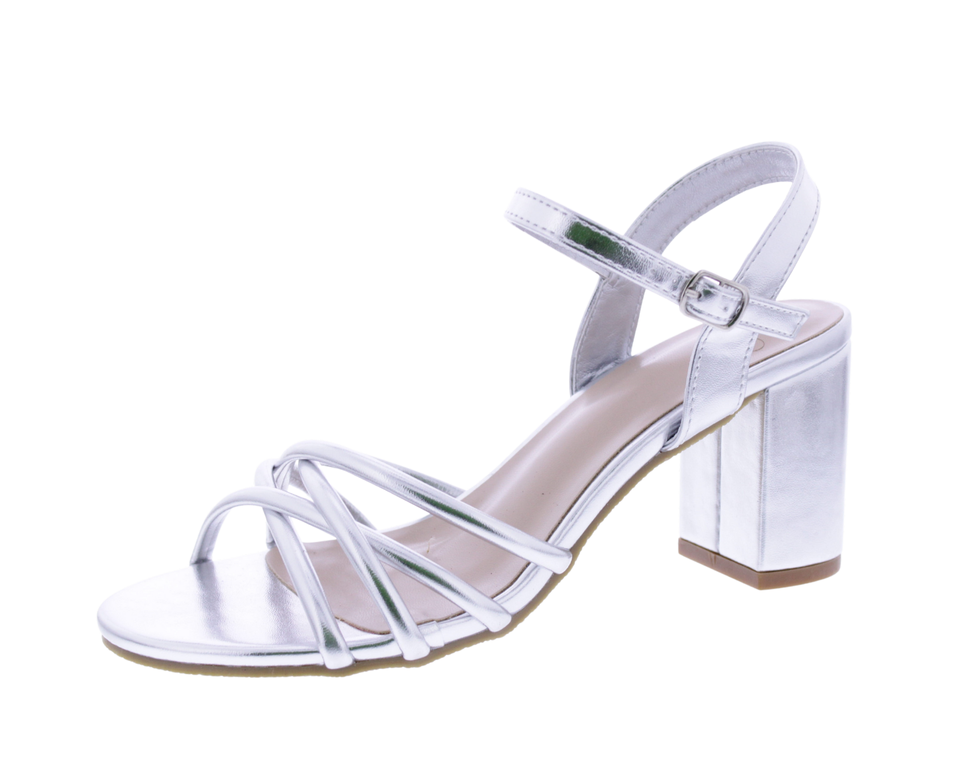 Women Crisscross Block Heel Sandal