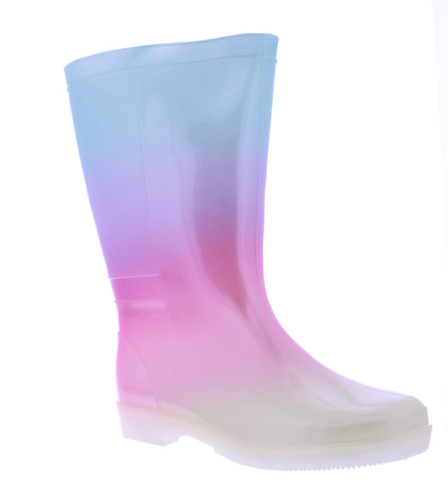 11” Women Rain boot with Pearl Finish