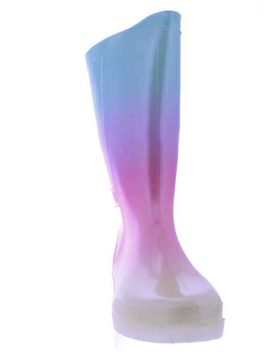 11” Women Rain boot with Pearl Finish