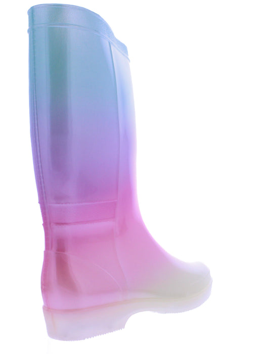 11” Women Rain boot with Pearl Finish