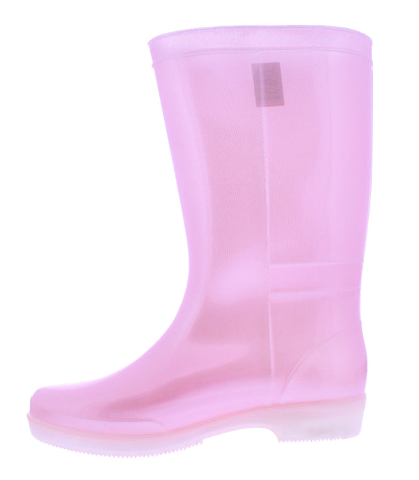 11” Women Rain boot with Pearl Finish