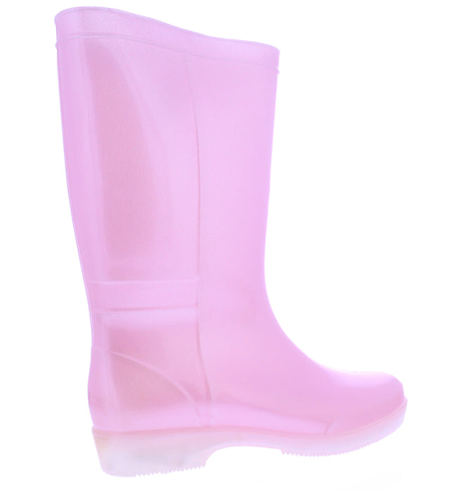 11” Women Rain boot with Pearl Finish