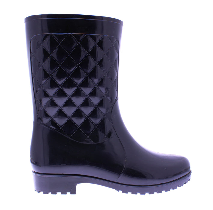 Ladies Quilted Plastic Boot