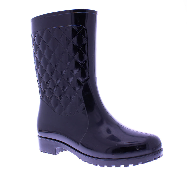 Ladies Quilted Plastic Boot