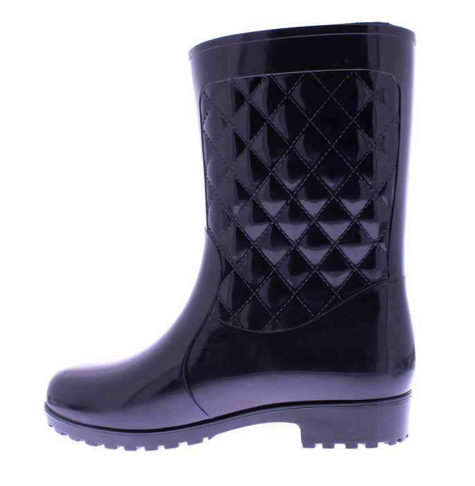 Ladies Quilted Plastic Boot