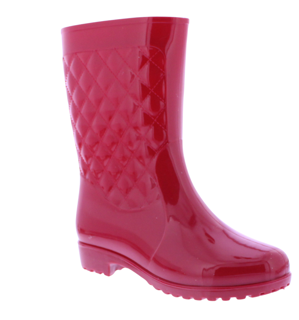 Botas de agua acolchadas para mujer