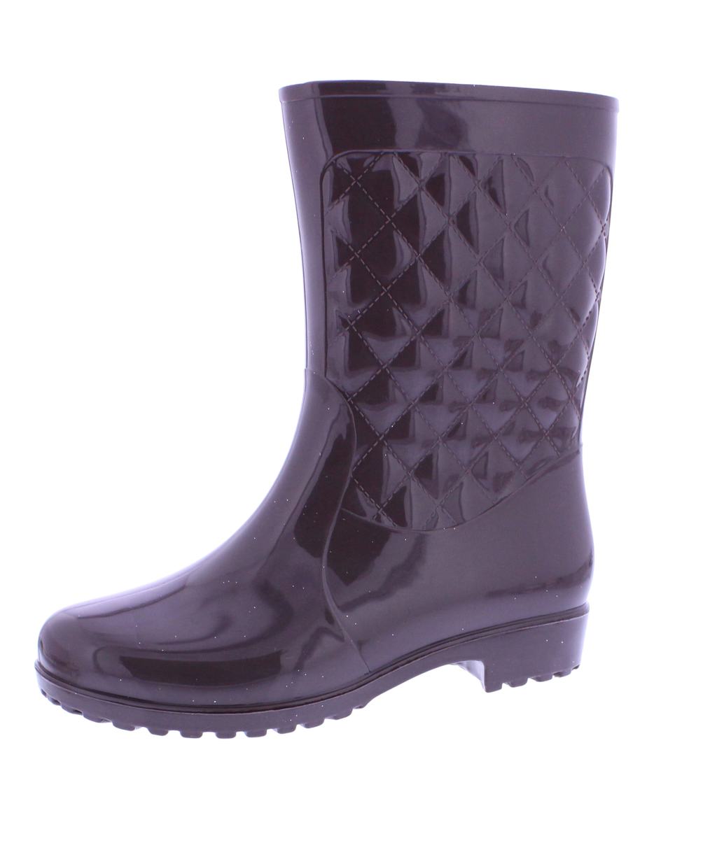 Botas de agua acolchadas para mujer