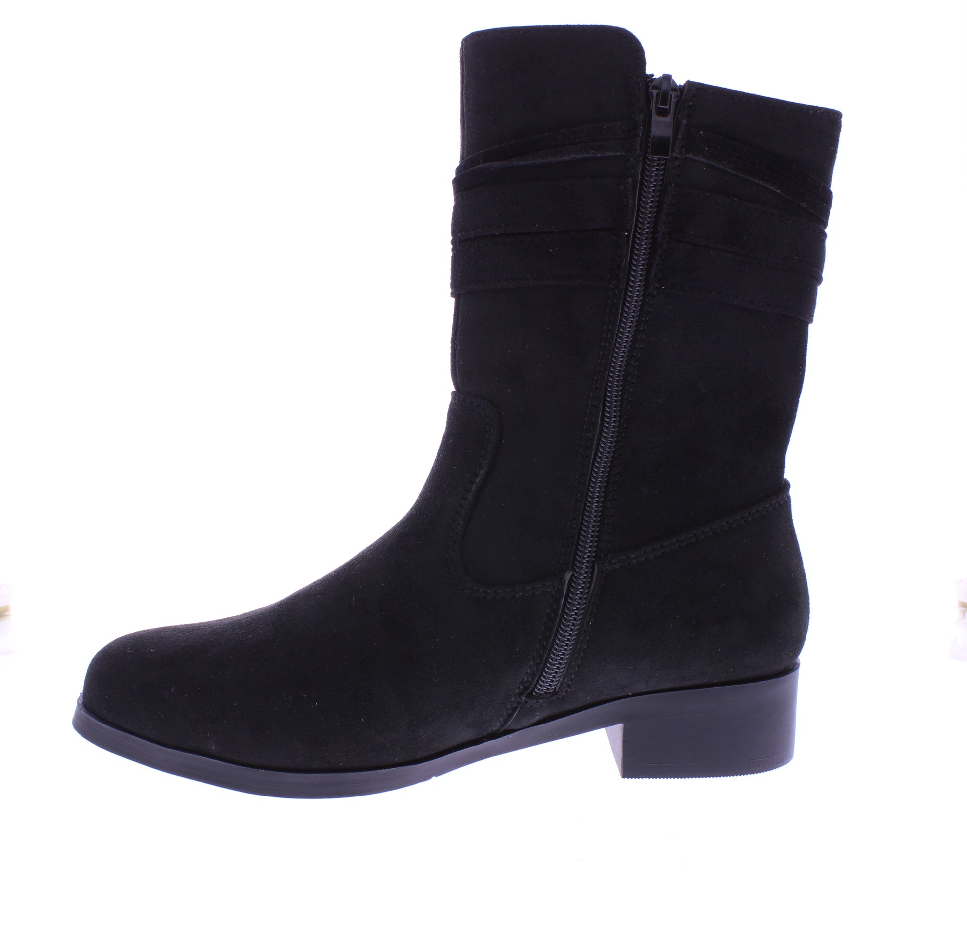 Women Microfiber Zip Up Boot