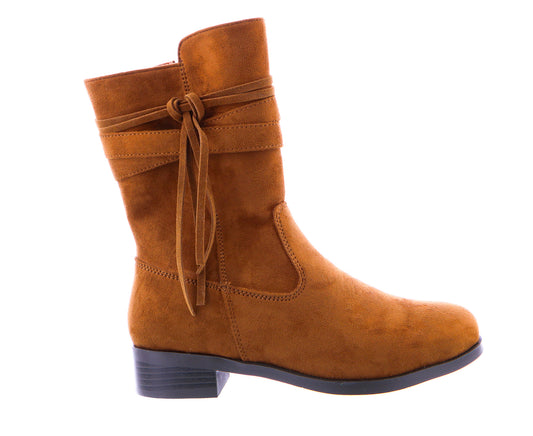 7” Women Microfiber Zip Up Boot