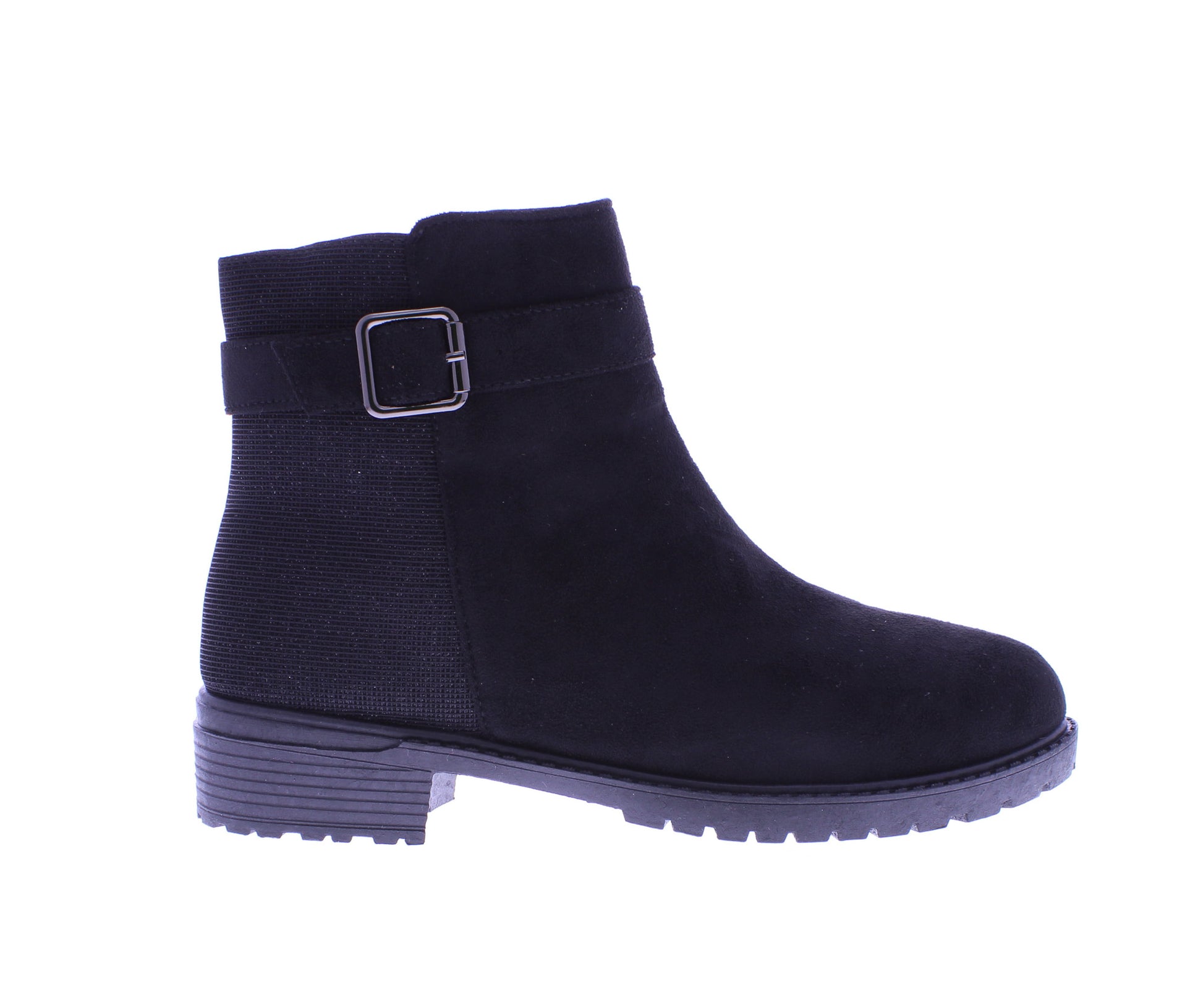 Women Microfiber & Sparkle Zip Up Boot