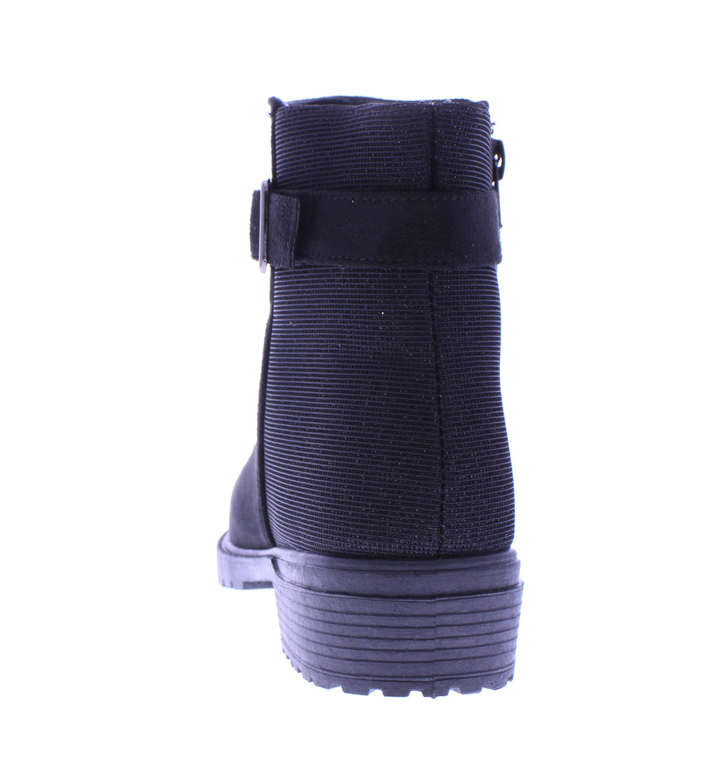 Women Microfiber & Sparkle Zip Up Boot