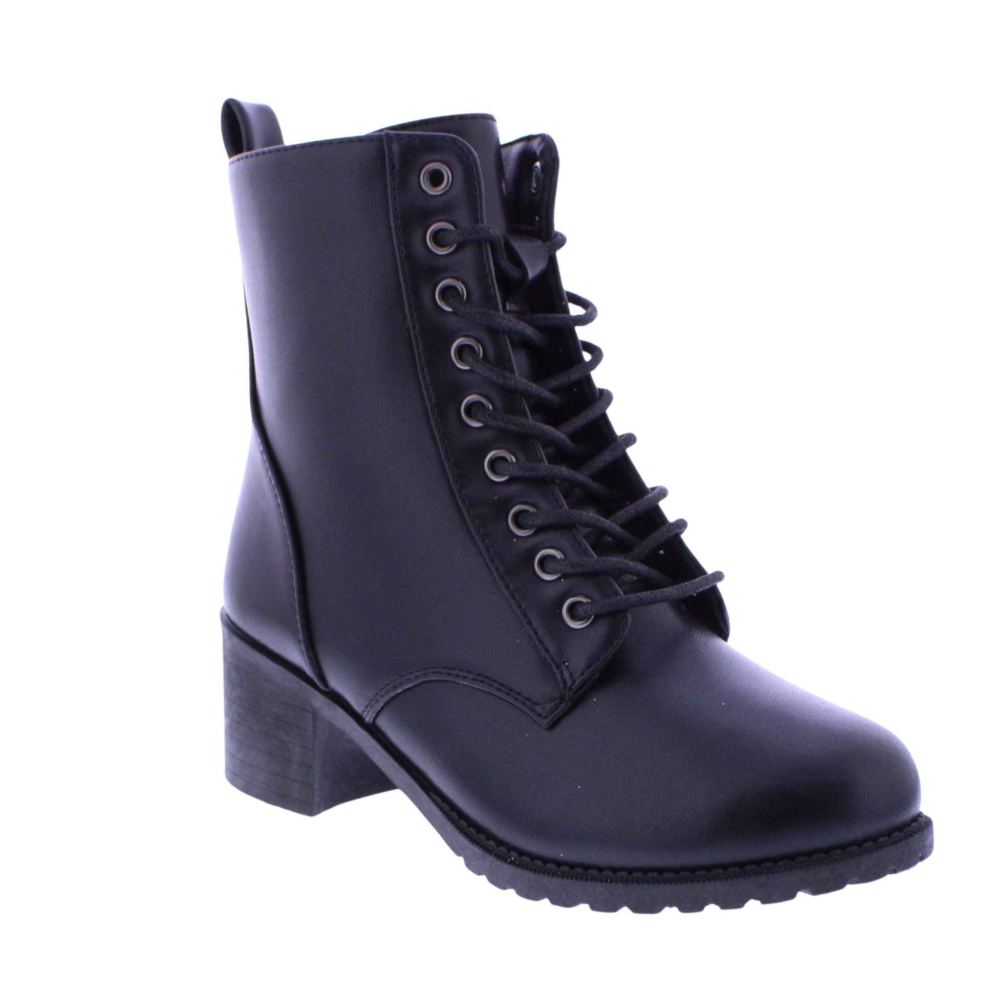 Women Combat Heel Boot