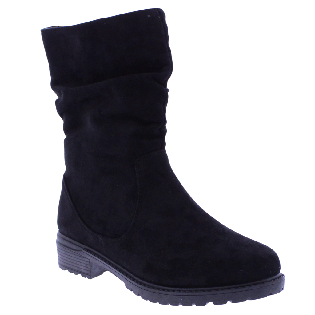 Women Microfiber Zip Up Boot