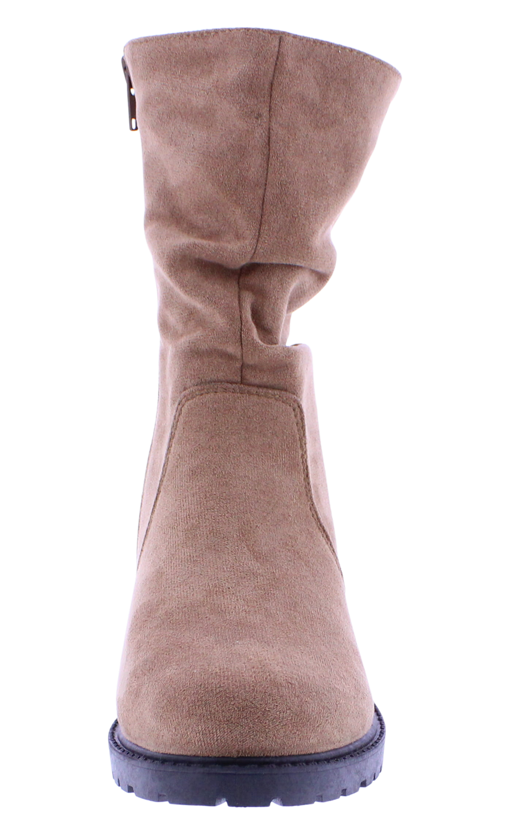 Women Microfiber Zip Up Boot