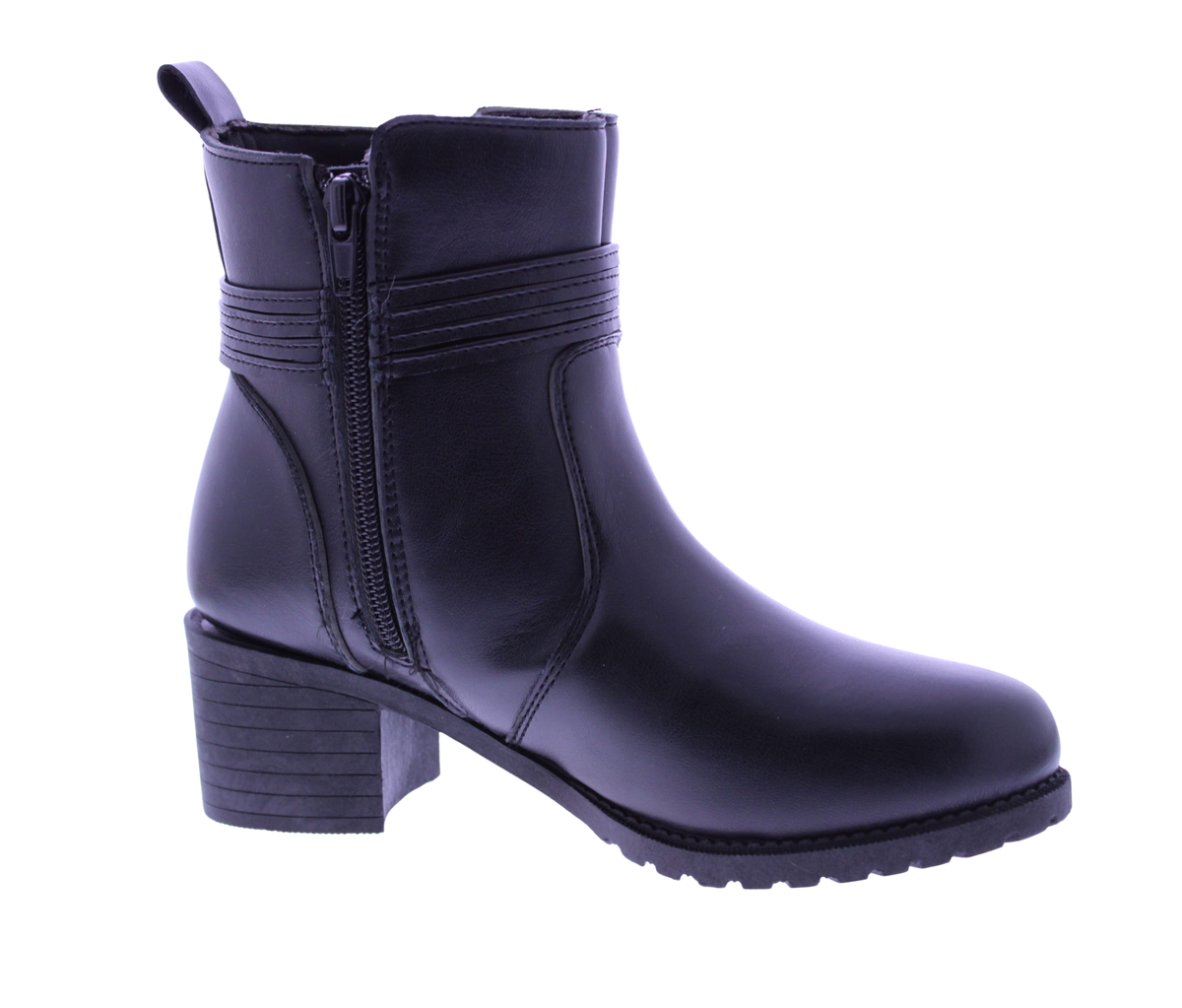 Women's Faux Leather Wrap Tie Ankle Boot
