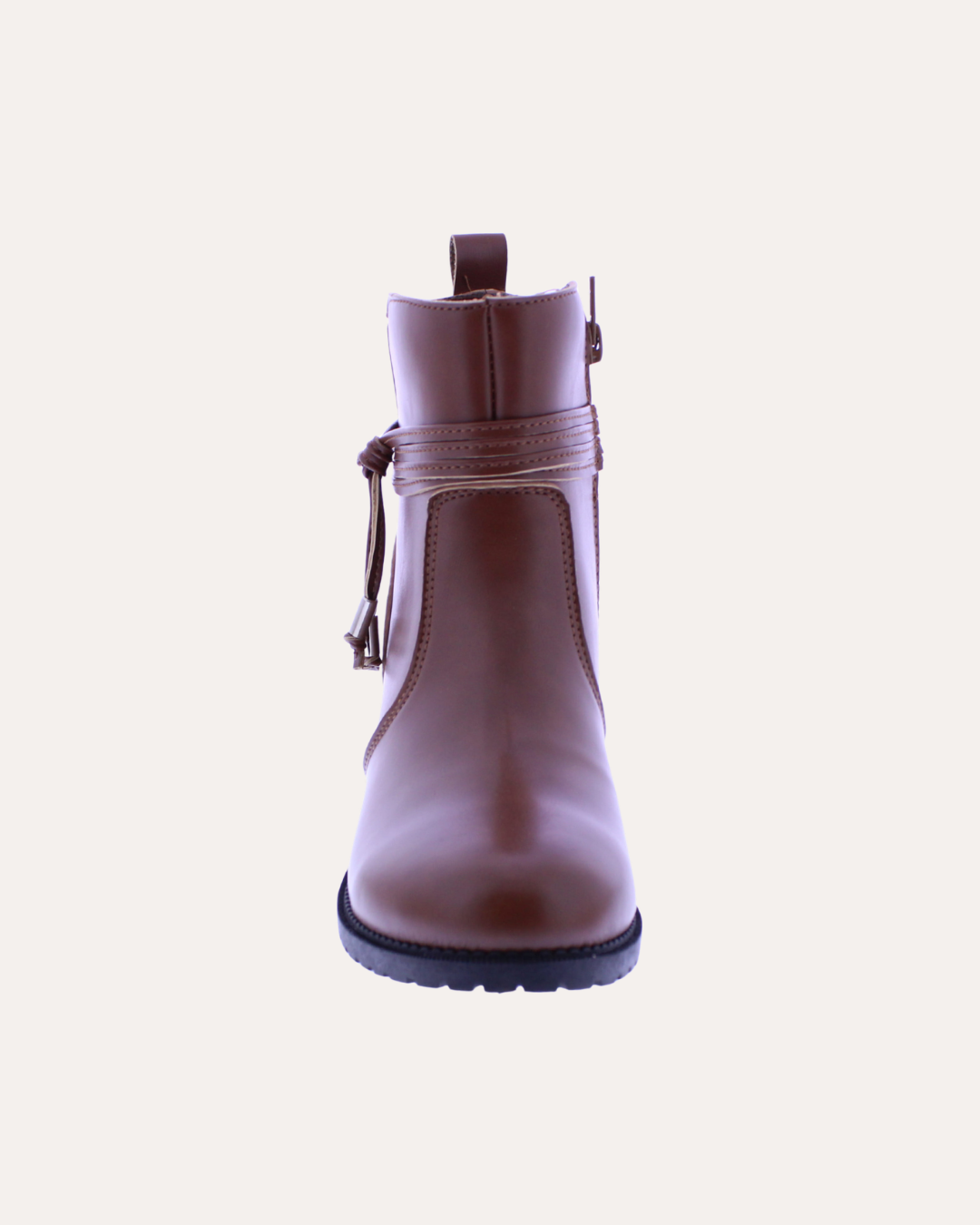Women's Faux Leather Wrap Tie Ankle Boot