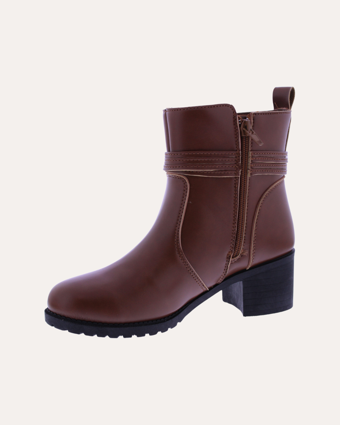 Women's Faux Leather Wrap Tie Ankle Boot