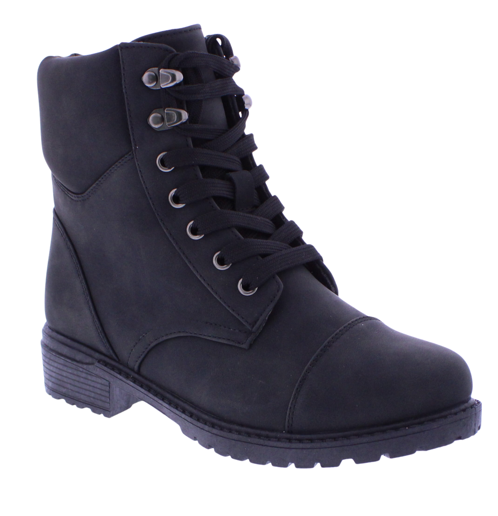 Women Lace Up Suede Boot