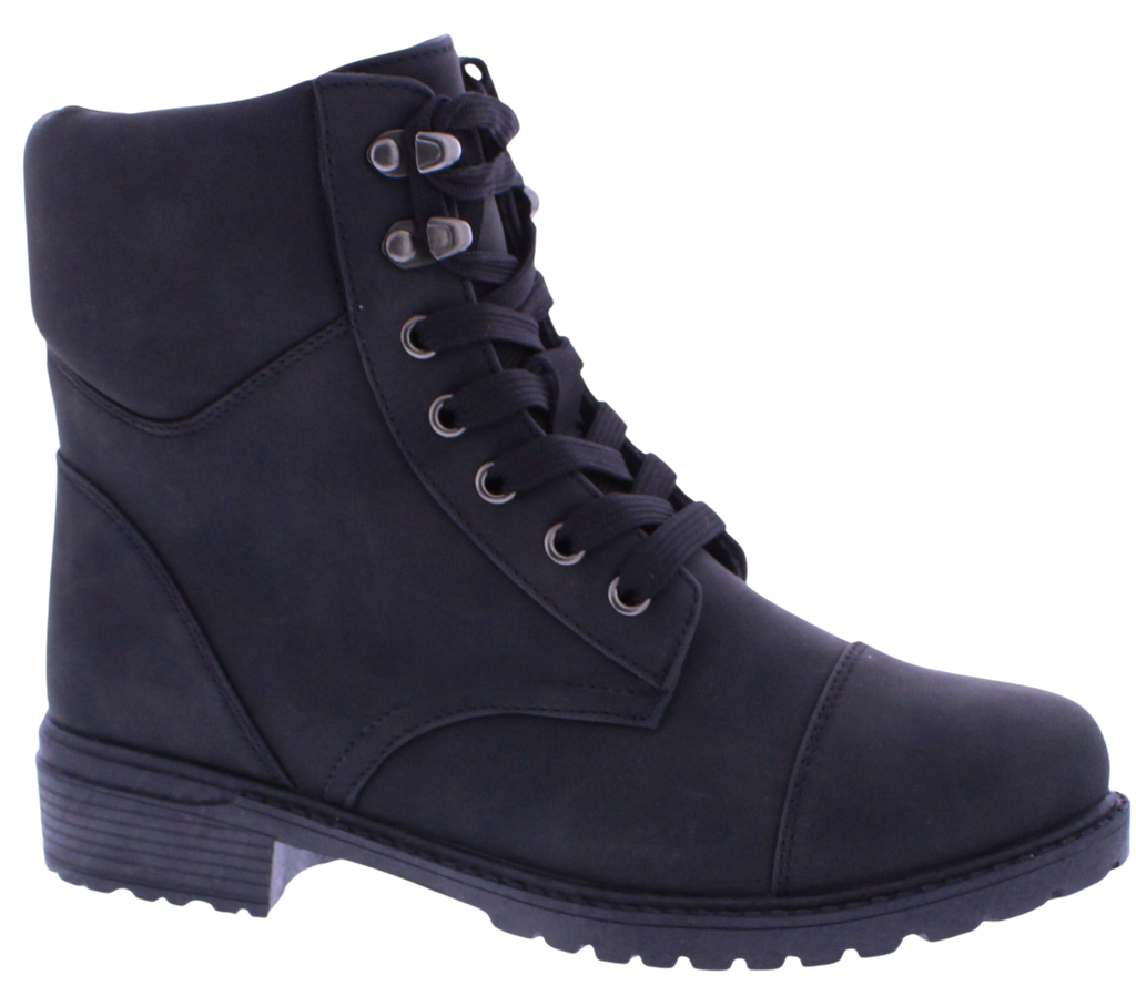 Women Lace Up Suede Boot